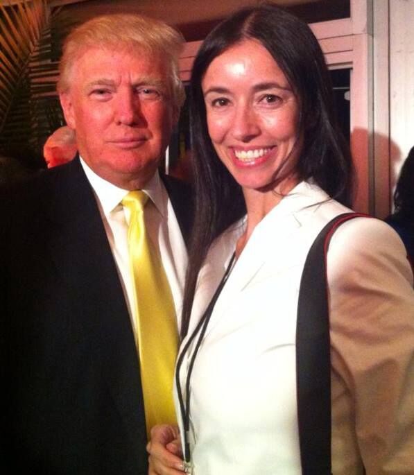 Gabriela Alvaredo y Donald Trump